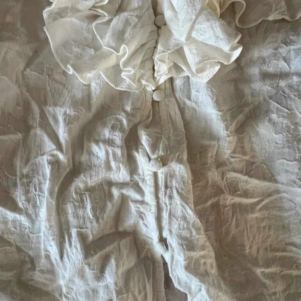 Something Navy Ruffle Top - Picture 4 of 4